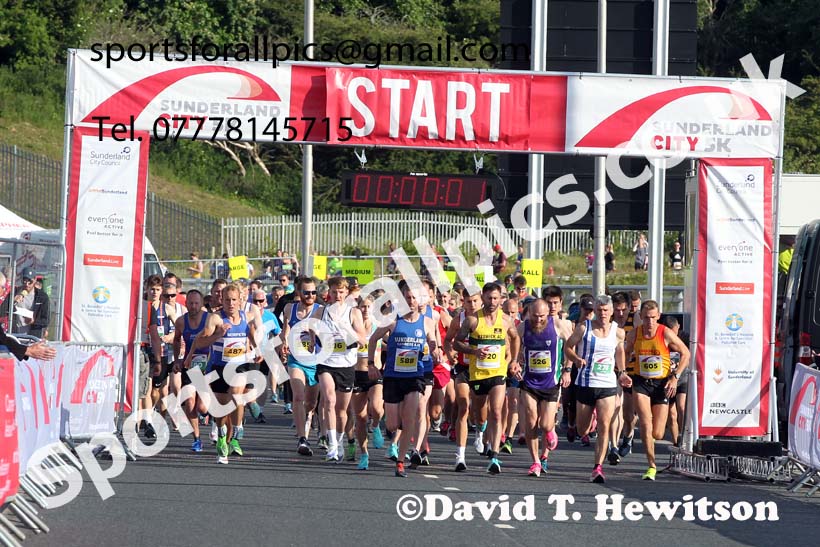 Sunderland City 5k Road Race, 2021 Sunderland City 5k, 10k and Half Marathon Road Races. Photo: David T. Hewitson/Sports for All Pics